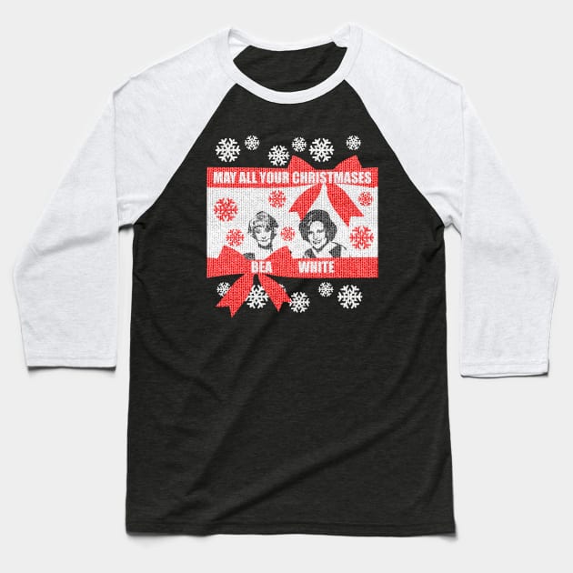 May all your christmases Baseball T-Shirt by shawnalizabeth